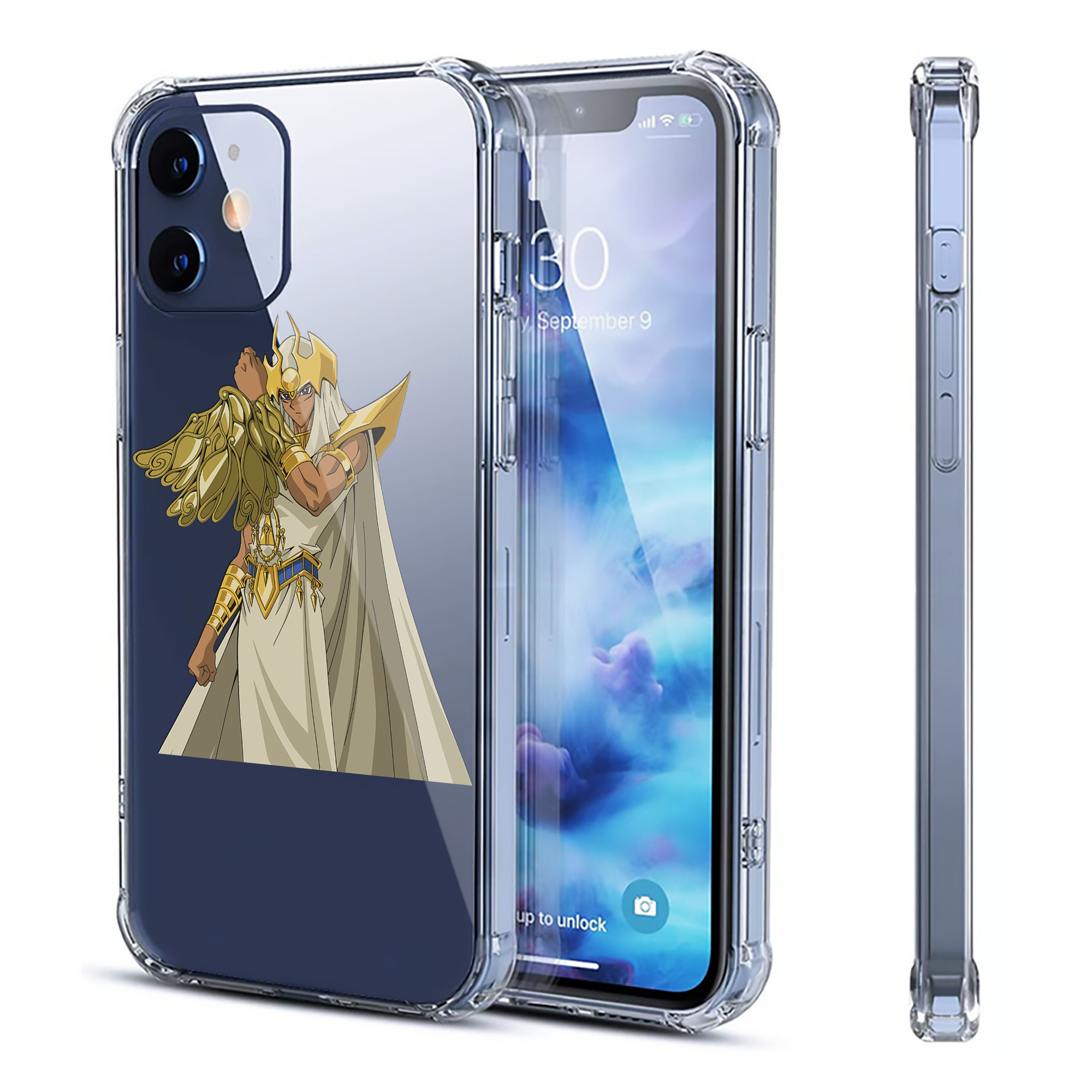 （画像用） 遊☆戯☆王 Yu-Gi-Oh! 【iPhone 12シリーズ対応】透明スマホケース（クリアソフトケース）